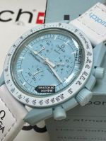 Omega*Swatch Light Blue Dial Mission to Uranus 42MM Watch